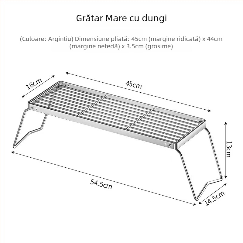 Grătar din oțel inoxidabil cu picioare, grilă dreptunghiulară de răcire și scurgere de ulei pentru cuptor și coacere