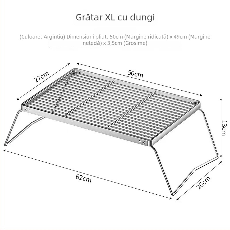 Grătar din oțel inoxidabil cu picioare, grilă dreptunghiulară de răcire și scurgere de ulei pentru cuptor și coacere