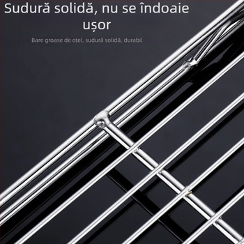 Suport din oțel inoxidabil pentru carne de porc, raft cu două niveluri pentru răcire, vitrină pentru carne, grill, utilizare comercială cu două niveluri