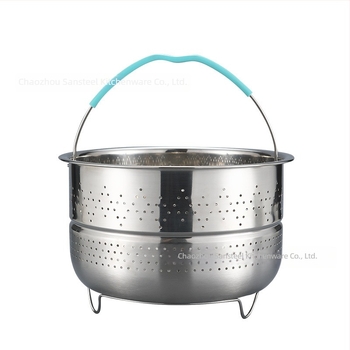 Coș de aburi pentru rice cooker din oțel inoxidabil 304, cu mânere și picioare