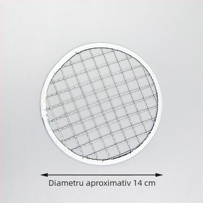 Grătar rotund din oțel inoxidabil, plasă metalică portabilă pentru gătit în aer liber, plasă din oțel îngroșată pentru grătare cu cărbune și grătare electrice în stil coreean