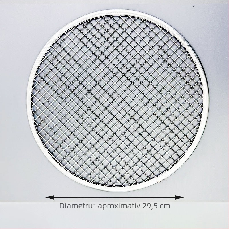 Grătar rotund din oțel inoxidabil, plasă metalică portabilă pentru gătit în aer liber, plasă din oțel îngroșată pentru grătare cu cărbune și grătare electrice în stil coreean