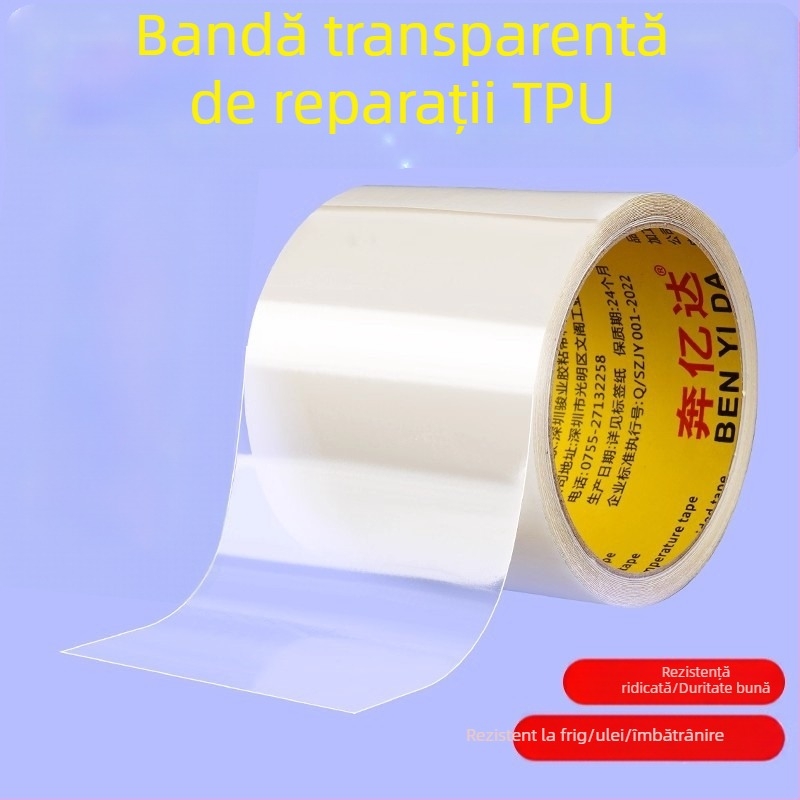 Patch TPU Transparent pentru Țesături: prelată, haină de ploaie, cort, umbrelă, geacă, canapea, scaun pentru vehicul electric, pantaloni de apă, înot