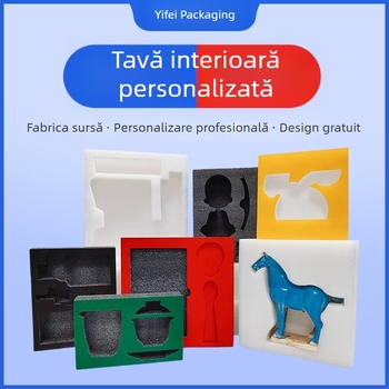 Linie de interior personalizată pentru cutii de ambalaj cu carton catifelat, set cadou de lux cu bază EPE, protecție împotriva căderilor și șocurilor