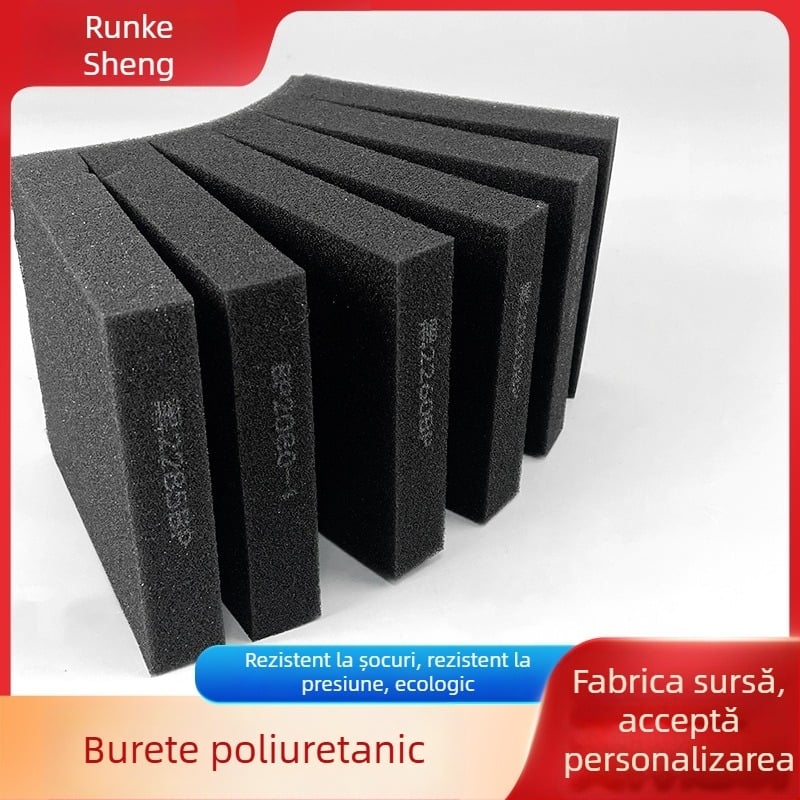 Înveliș din spumă poliuretanică fonoizolantă, amortizare la vibrații, burete ecologic, elasticitate înaltă, rezistență la temperaturi înalte, suport interior pentru ambalaj