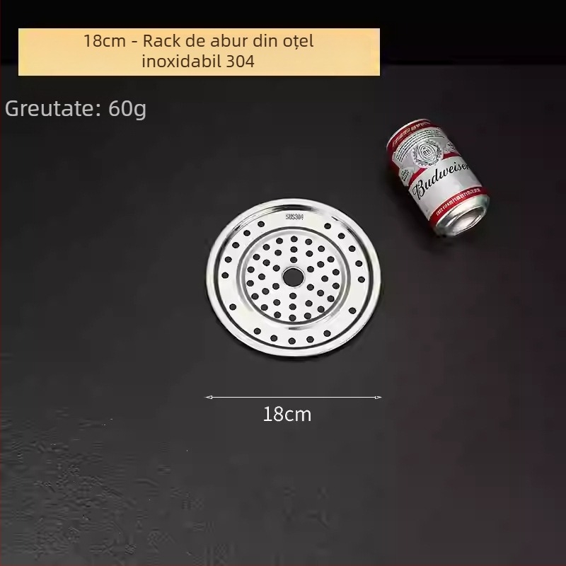 Tavă circulară pentru aburi din oțel inoxidabil 304, pentru uz casnic, raft pentru aburi, coș/grilă pentru aburi