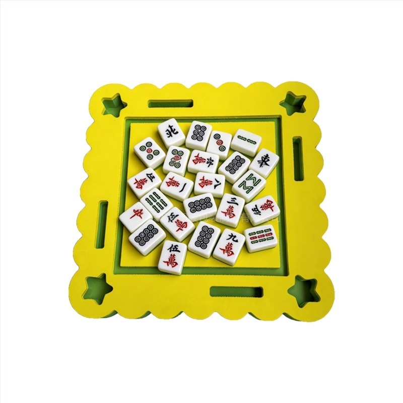 Covoraș EVA pentru masă de mahjong, impermeabil și antiderapant, imprimat personalizat, 80x80x5 cm
