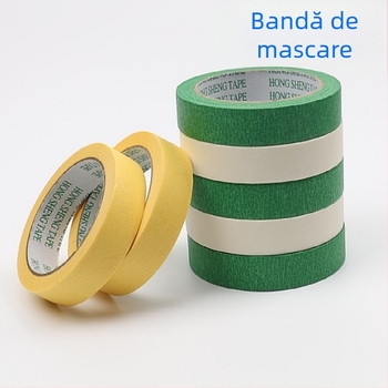 Hârtie de mască verde pentru pereți exteriori, bandă de mascaj cu un singur strat pentru vopsire și separarea culorilor