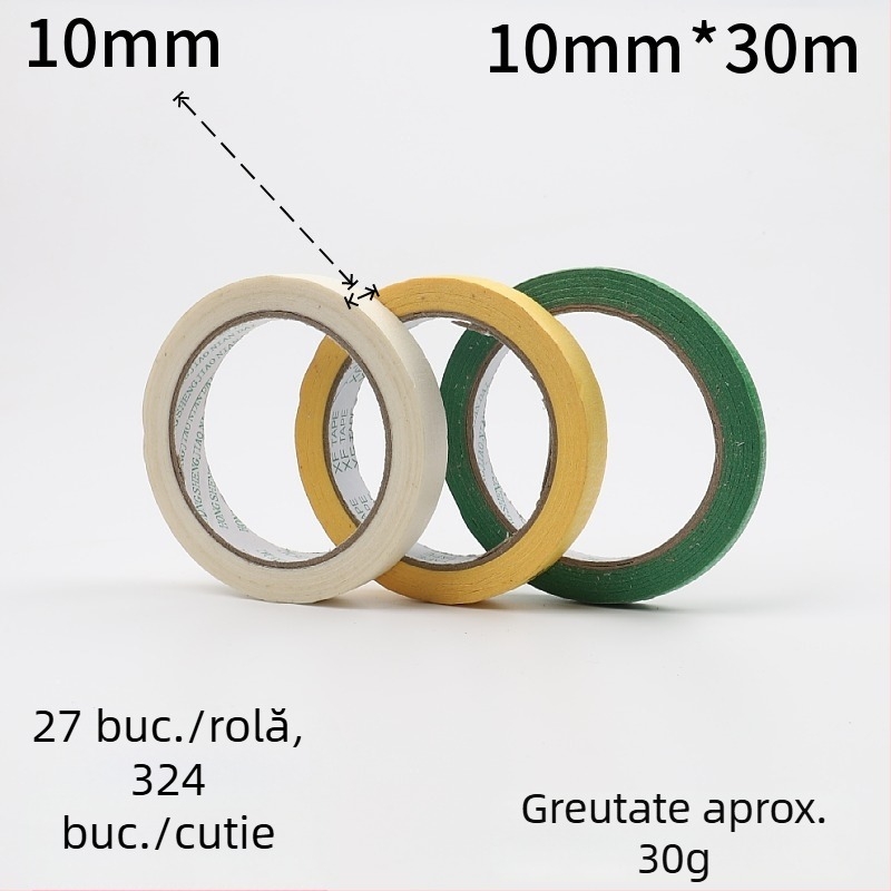 Hârtie de mască verde pentru pereți exteriori, bandă de mascaj cu un singur strat pentru vopsire și separarea culorilor