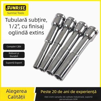 Sunrise cap de soclu extins, oglindit, cu pereți subțiri, 1/2 inch, pentru șuruburi cu impact electric