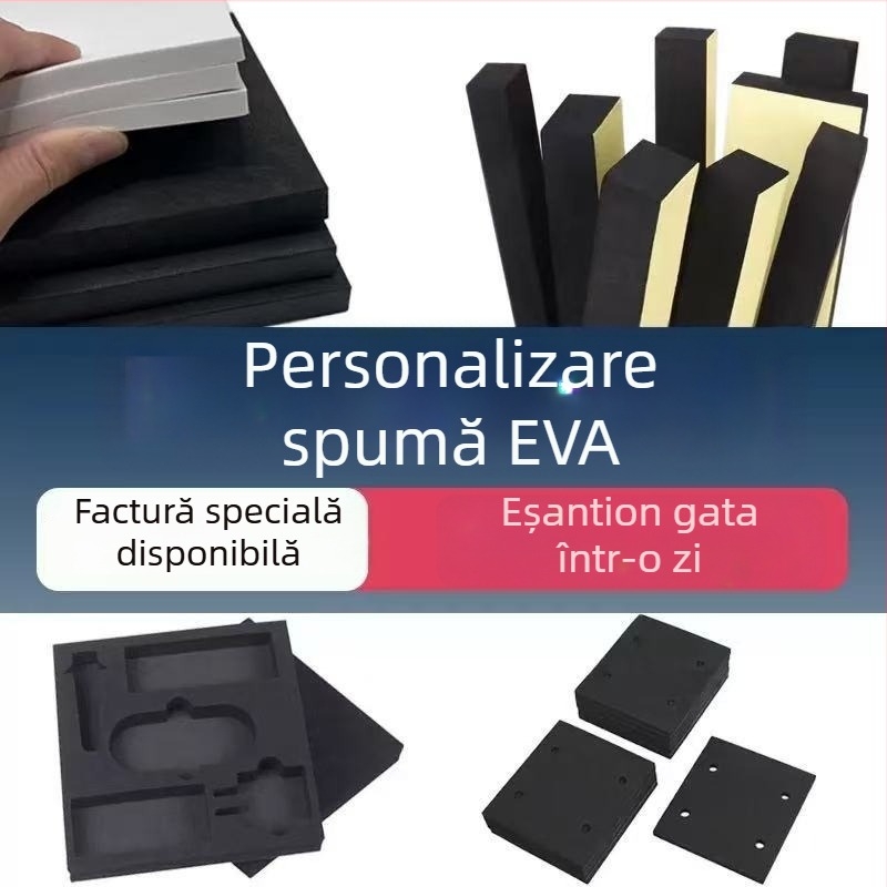 Înveliș din spumă EVA neagră, foaie EVA de înaltă rigiditate, material placă EVA, cu mai multe specificații