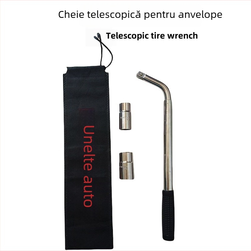 Cheie telescopică pentru anvelope auto și instrument de demontare a anvelopelor cu cap prelungit