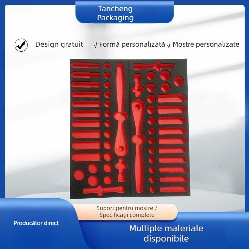 căptușeală EVA și suport interior pentru cutii de unelte, cadouri și bijuterii, gravare CNC, design bicolor
