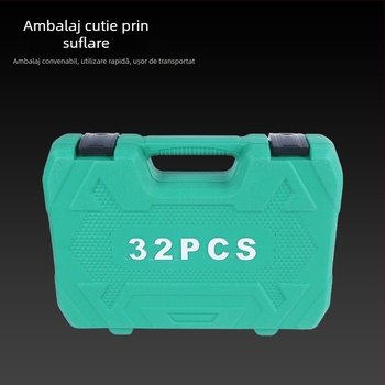 Set chei cu soclu pentru mașină, 32 buc.