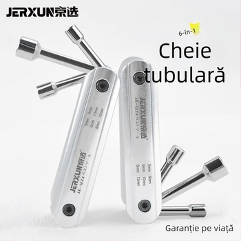 Set de șurubelnițe pliabil cu capete hexagonale — trusă multifuncțională pentru reparații auto și uz casnic