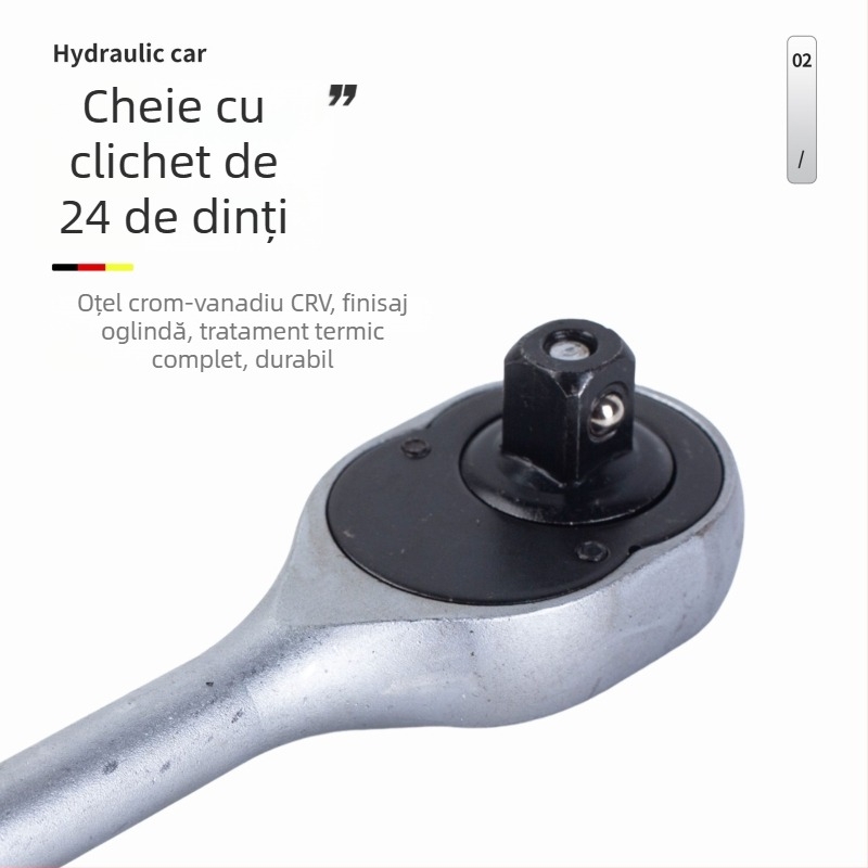 Set auto de 82 piese din oțel crom-vanadiu, rezistent la coroziune, durabil, set profesional de unelte pentru reparații și întreținere auto