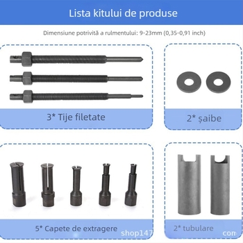 Unealtă de demontare a rulmenților pentru motociclete și cadre de biciclete electrice, extractor mic