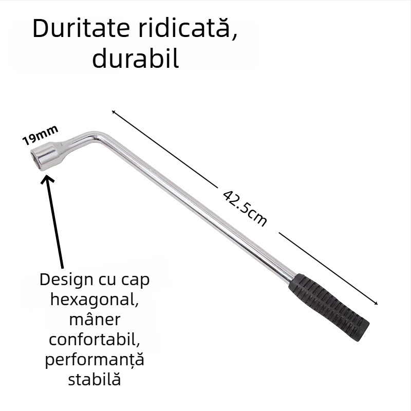 Cheie în formă de L pentru schimbarea pneurilor și reparații auto