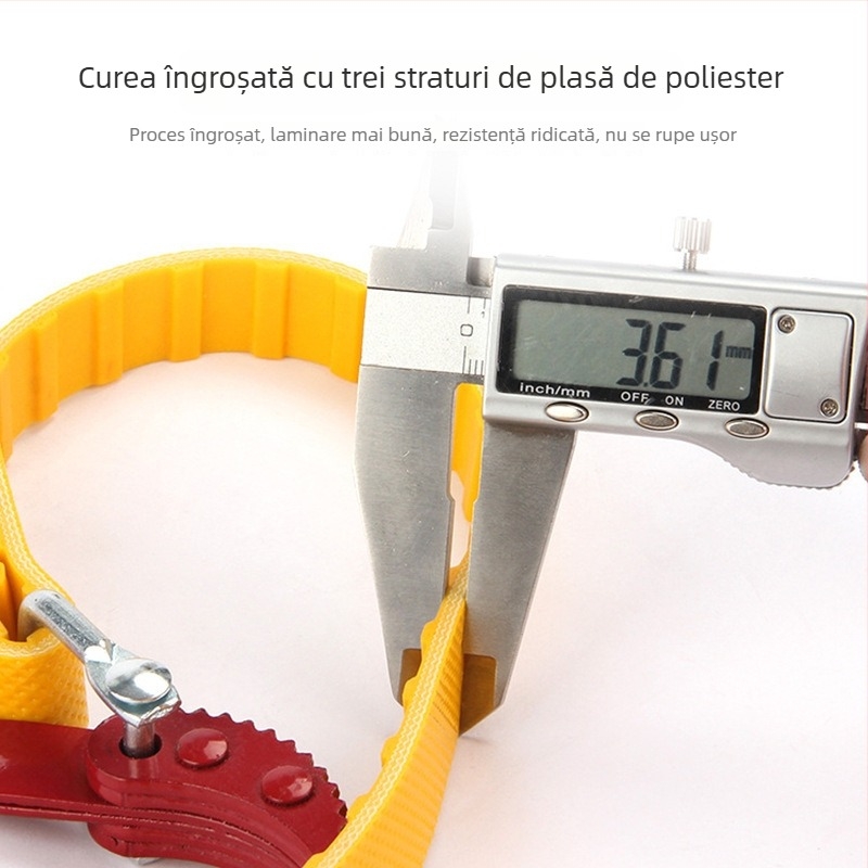Venucia cheie metalică pentru filtru de ulei, pentru mașini – unealtă de schimb de ulei cu lanț și îndepărtare a elementului filtrului