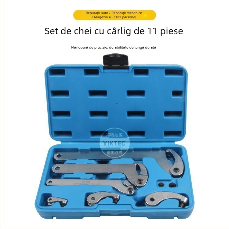 Set de 8 chei cu cârlig și chei reglabile pentru reparații auto