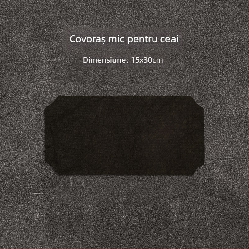 Set pentru ceremonia ceaiului în stil chinezesc, cu covoraș pentru masă și accesorii – suprafață de masă impermeabilă de înaltă calitate și accesorii Zen pentru prepararea ceaiului