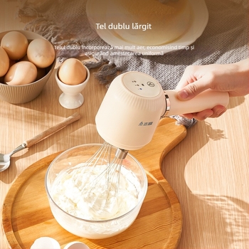 Spumător electric pentru lapte și tel pentru ouă, tel de mână pentru cafea, 3 viteze, model TK-D302