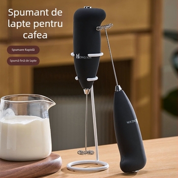 Spumător de lapte pentru cafea – mini agitator manual pentru lapte cald și rece