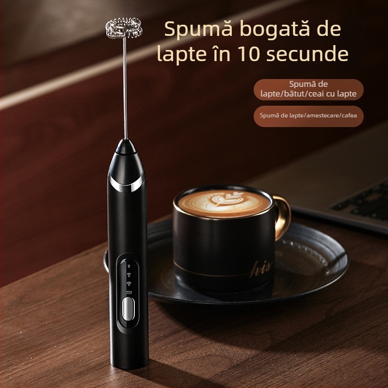 Spumător de lapte electric cu atașament tel pentru ouă