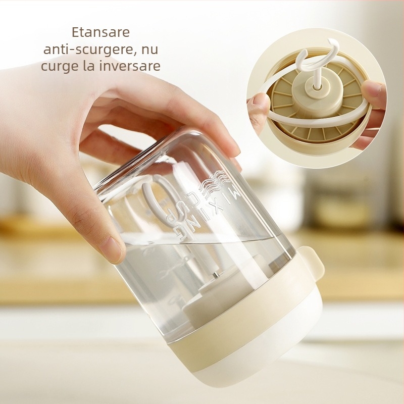 Mixer automat pentru ouă cu recipient de amestec multifuncțional, mixer electric pentru spumă de ou și spumă de lapte, pentru cafea