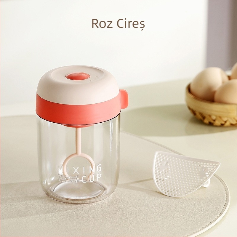Mixer automat pentru ouă cu recipient de amestec multifuncțional, mixer electric pentru spumă de ou și spumă de lapte, pentru cafea