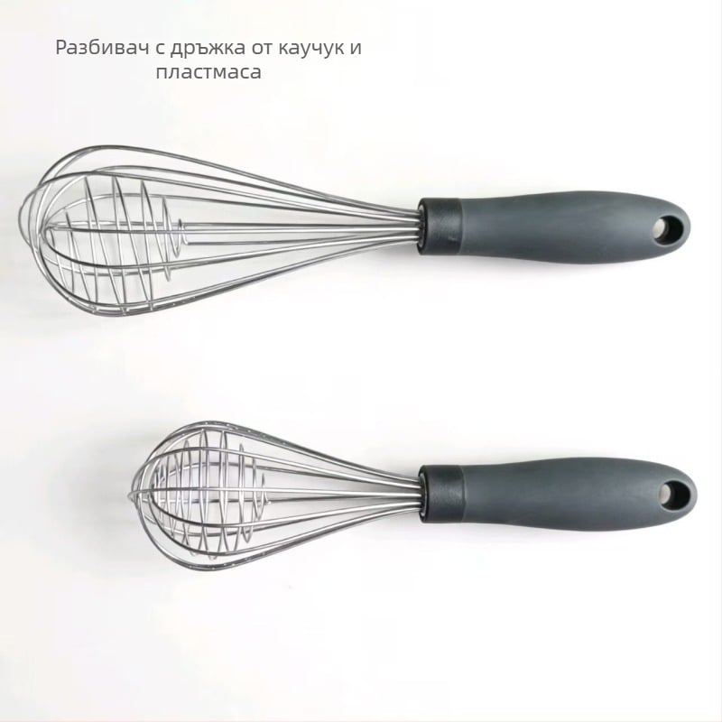 Tel manual pentru ouă, spumator de lapte, nucleu din oțel inoxidabil cu bilă, mâner din plastic, ustensile de bucătărie pentru casă, mixer pentru coacere, prăjitură