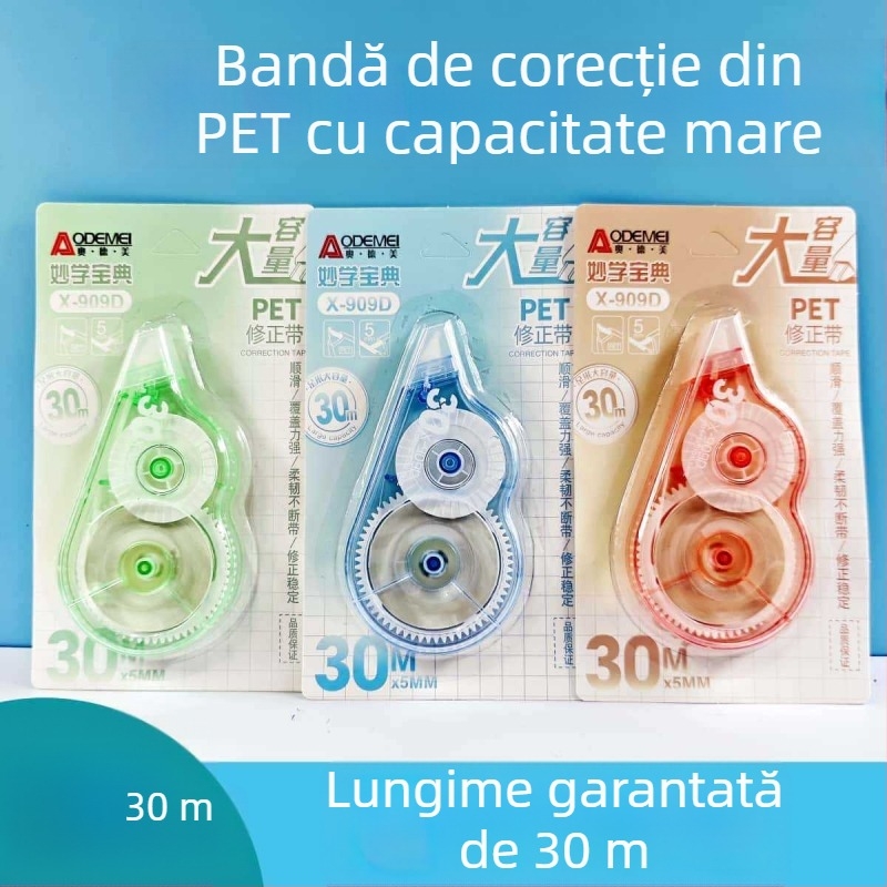 Odeme bandă corectoare 30 m, capacitate mare - design elegant, alunecare fină, bandă de corectare ultra‑lungă pentru elevi