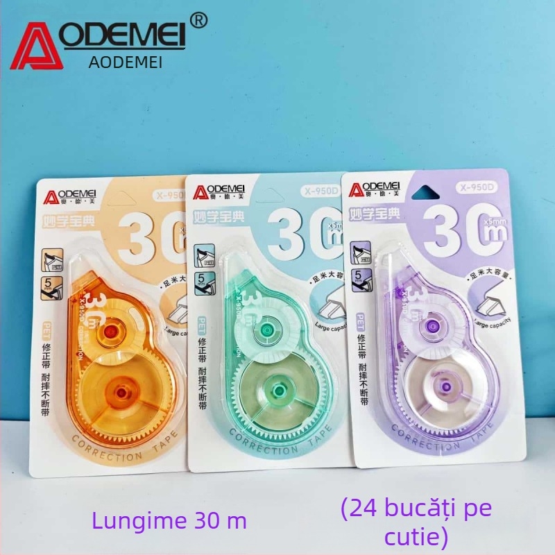 Odeme bandă corectoare 30 m, capacitate mare - design elegant, alunecare fină, bandă de corectare ultra‑lungă pentru elevi