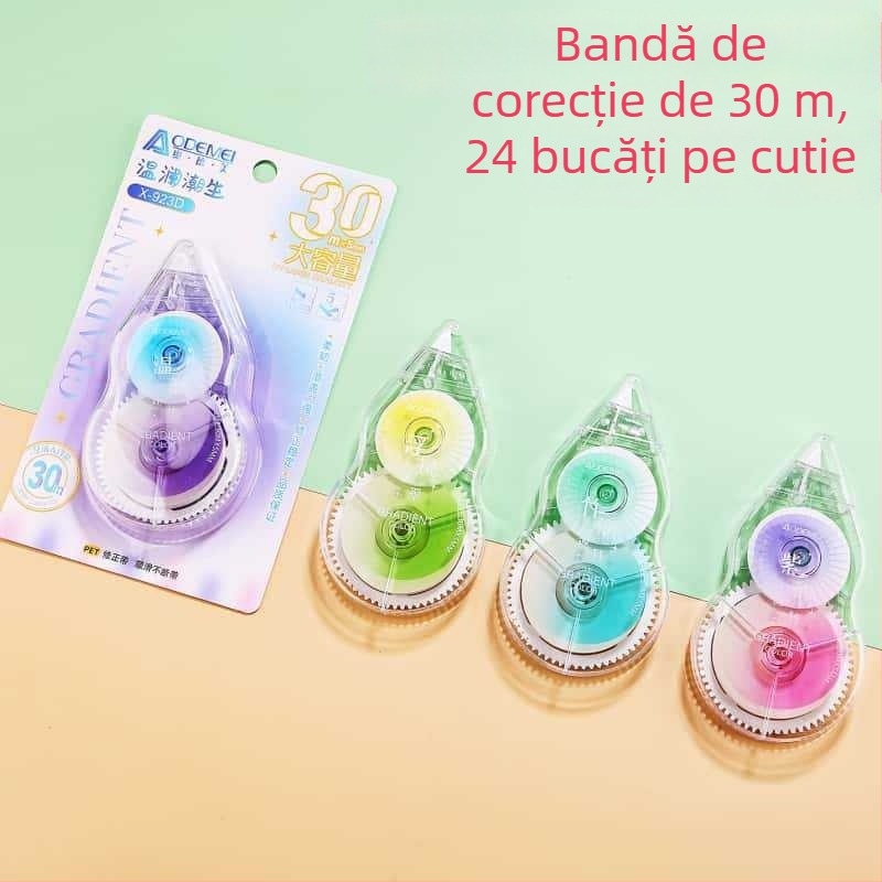Odeme bandă corectoare 30 m, capacitate mare - design elegant, alunecare fină, bandă de corectare ultra‑lungă pentru elevi