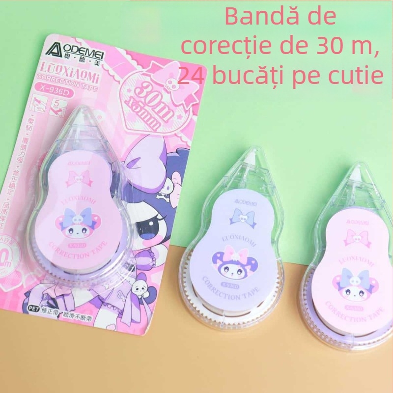 Odeme bandă corectoare 30 m, capacitate mare - design elegant, alunecare fină, bandă de corectare ultra‑lungă pentru elevi