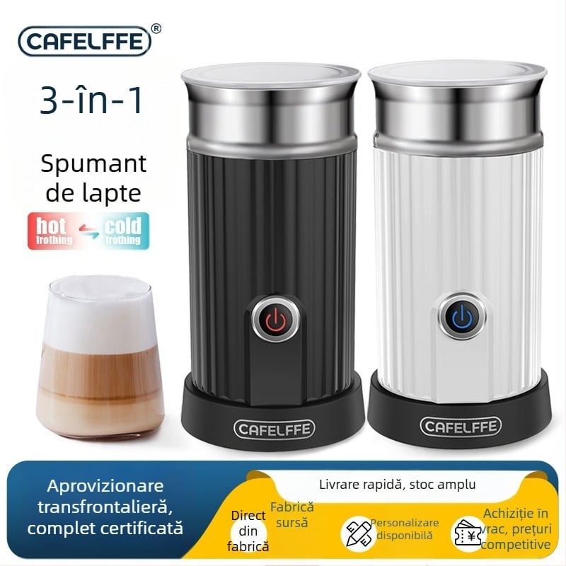 CAFELFFE spumator de lapte electric pentru spumă caldă și rece, automat pentru casă