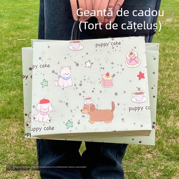 Geantă de cadouri cu șnur, stil nou, pentru zile de naștere și sărbători, groasă și de înaltă calitate, potrivită pentru cele mai bune prietene, copii de grădiniță și elevi de gimnaziu
