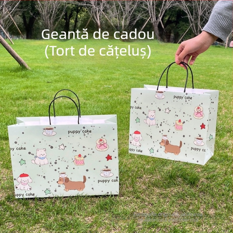 Geantă de cadouri cu șnur, stil nou, pentru zile de naștere și sărbători, groasă și de înaltă calitate, potrivită pentru cele mai bune prietene, copii de grădiniță și elevi de gimnaziu