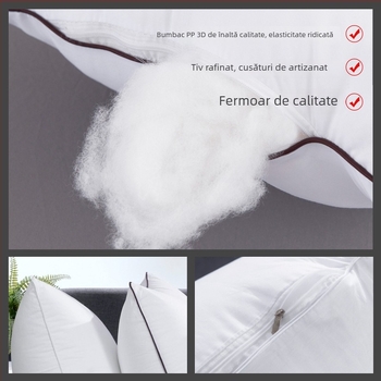 Miez de pernă din material periat cu umplutură PP 3D, pernă lombară pătrată, dimensiuni 45/50/55/60 cm