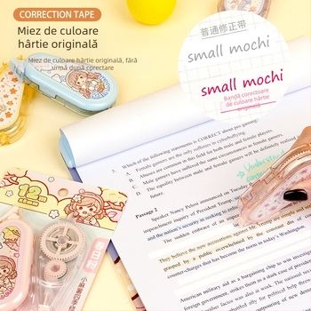 Little Mochi Bandă de corectare din seria Four Seasons pentru elevi, cu capacitate mare, drăguță