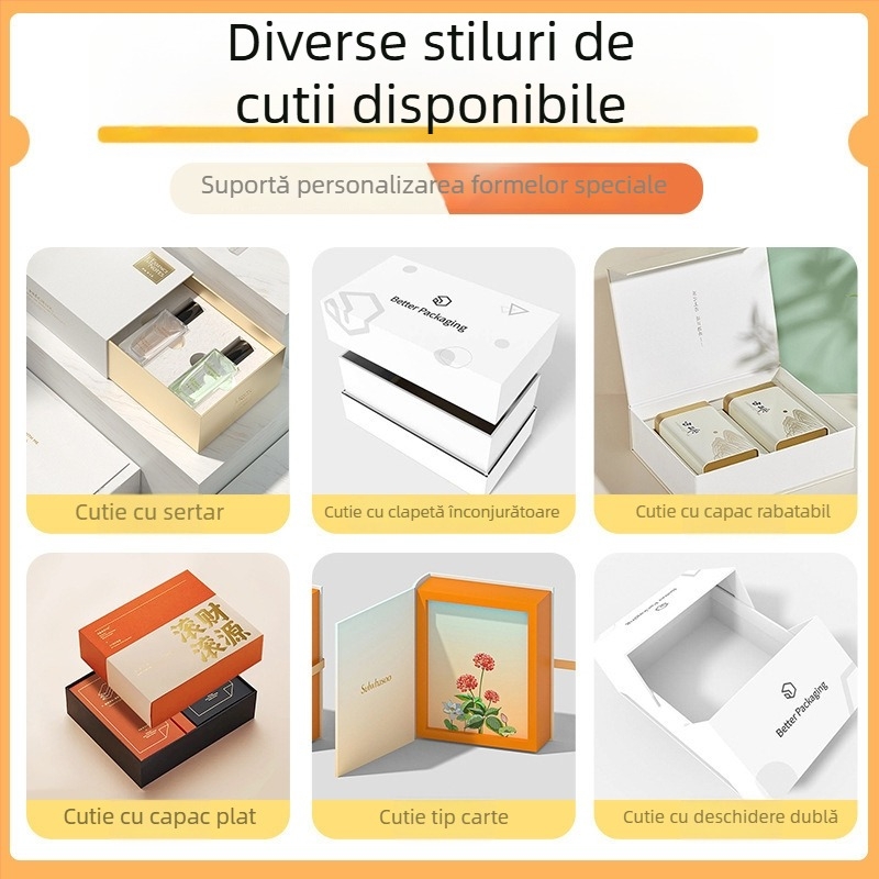 Cutie cadou pentru bijuterii cu logo personalizat – pentru pandantiv și depozitarea brățărilor, ambalaj premium