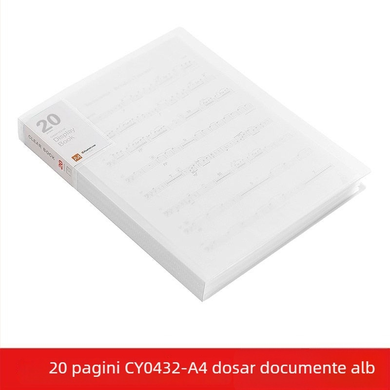 A4 dosar transparent cu buzunare multiple pentru elevi – organizarea documentelor, certificatelor și postere