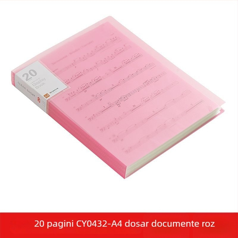 A4 dosar transparent cu buzunare multiple pentru elevi – organizarea documentelor, certificatelor și postere