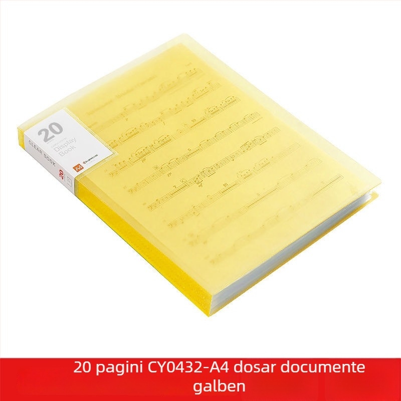 A4 dosar transparent cu buzunare multiple pentru elevi – organizarea documentelor, certificatelor și postere