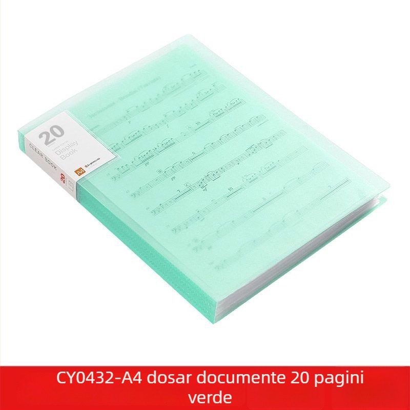 A4 dosar transparent cu buzunare multiple pentru elevi – organizarea documentelor, certificatelor și postere