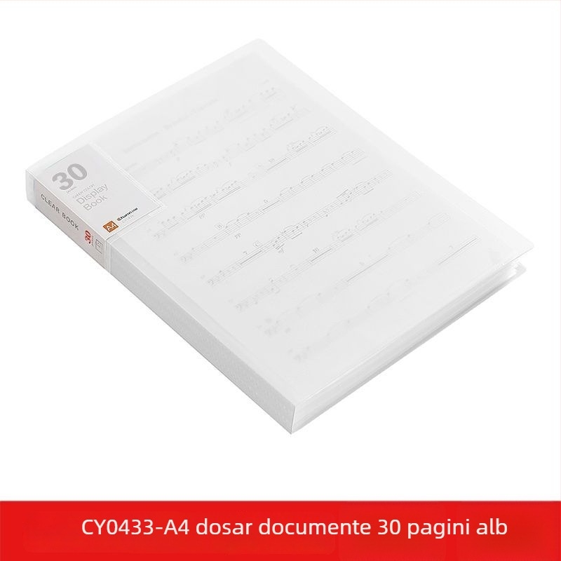 A4 dosar transparent cu buzunare multiple pentru elevi – organizarea documentelor, certificatelor și postere
