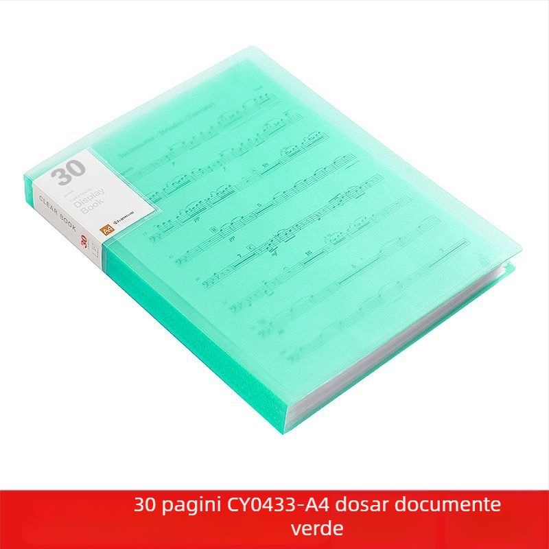 A4 dosar transparent cu buzunare multiple pentru elevi – organizarea documentelor, certificatelor și postere