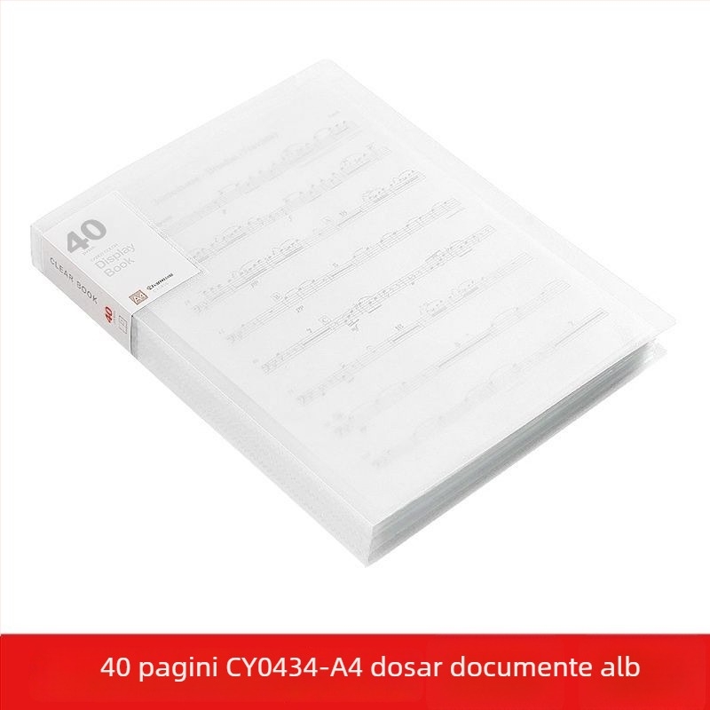 A4 dosar transparent cu buzunare multiple pentru elevi – organizarea documentelor, certificatelor și postere