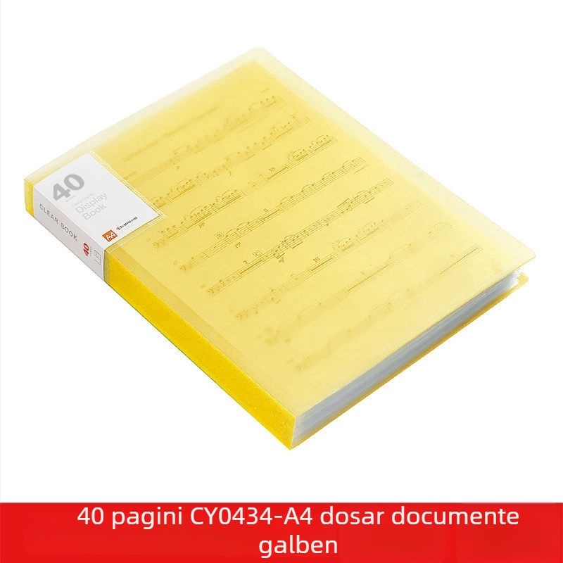 A4 dosar transparent cu buzunare multiple pentru elevi – organizarea documentelor, certificatelor și postere