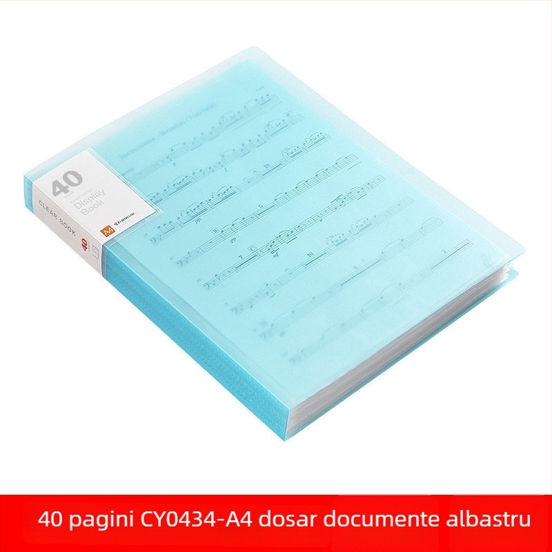 A4 dosar transparent cu buzunare multiple pentru elevi – organizarea documentelor, certificatelor și postere